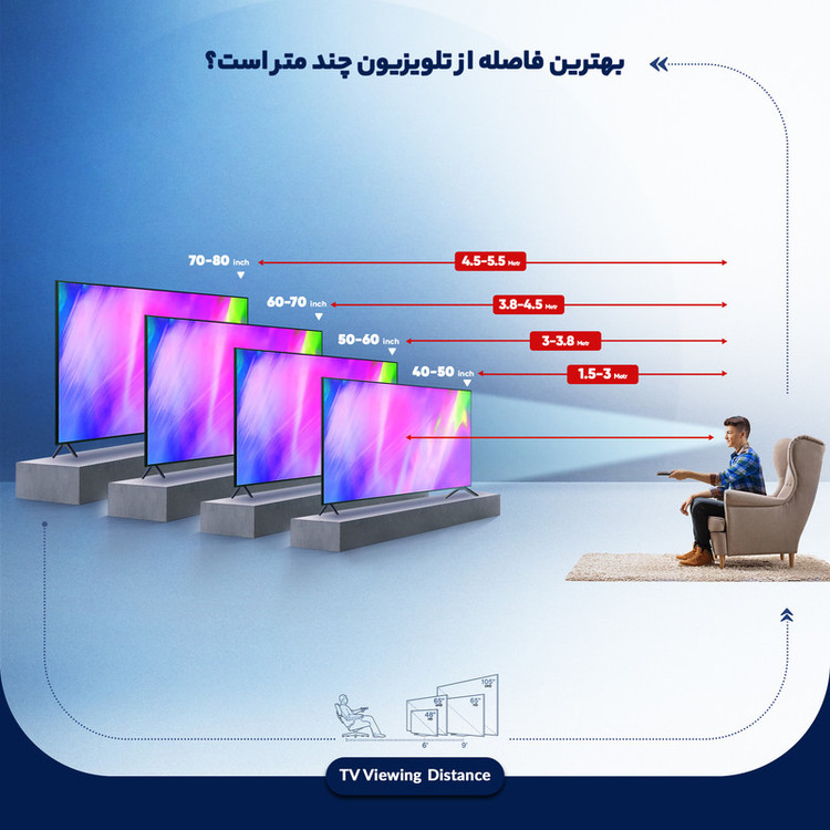 تلویزیون ال ای دی هوشمند دنای مدل K-55F3SL سایز 55 اینچ