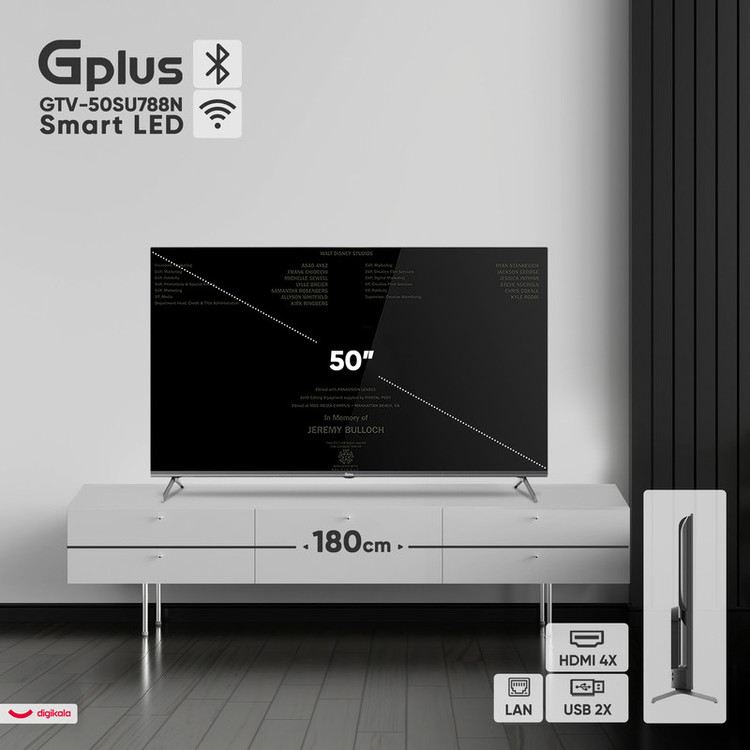 تلویزیون هوشمند جی پلاس مدل GTV-50SU788N سایز ۵۰ اینچ LED Ultra HD 4K